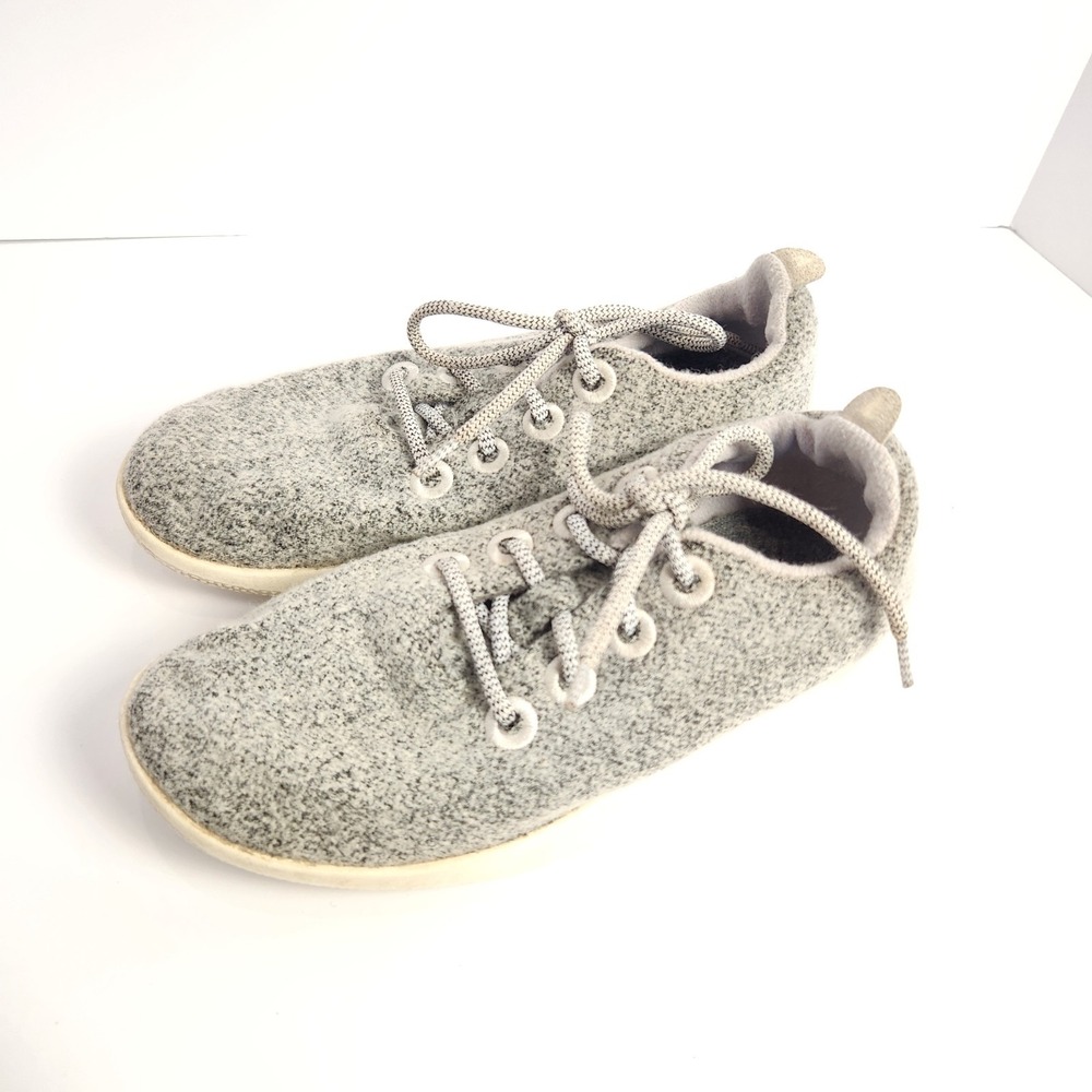 Allbirds Wool Runner Kids Casual Sporty Sneakers Light Gray Size Y3